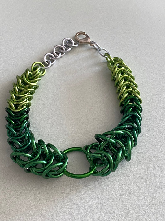 Green Gradient Chainmail Bracelet