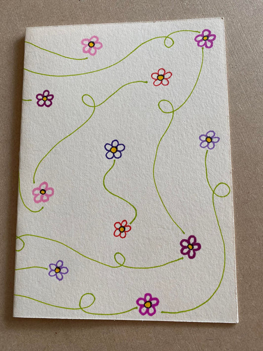 Dainty Flowers Design Greeting Card