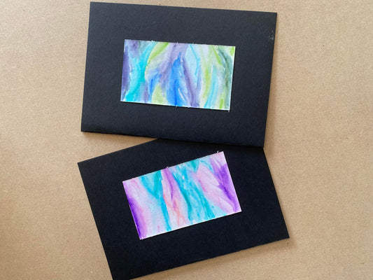Abstract Watercolour Set of 2 Cards